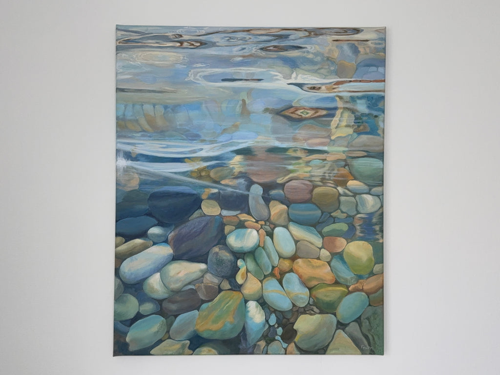 Im klaren Fluss - 60 x 73 cm