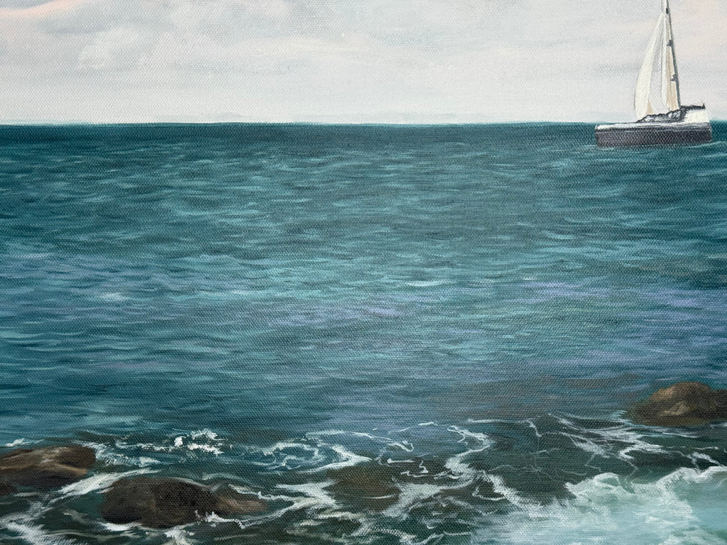 Aufbruch im Abendlicht - 50 x 100 cm