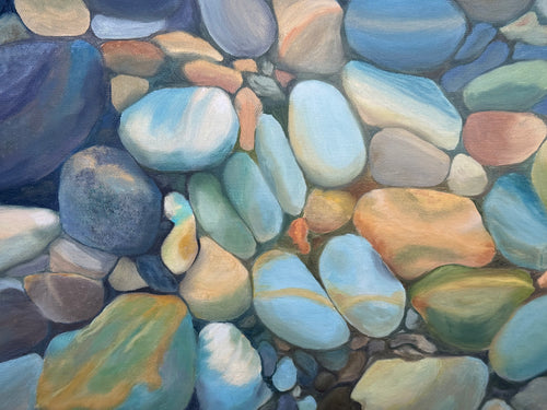 Im klaren Fluss - 60 x 73 cm