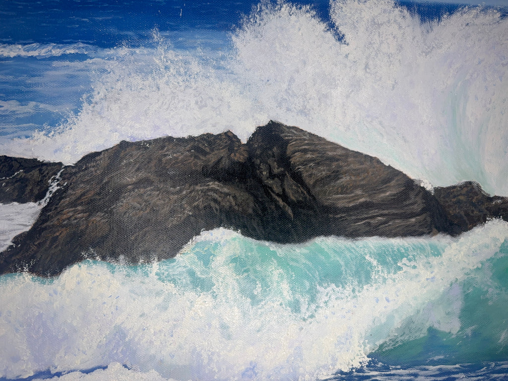 Tanz des Ozeans - 80 x 80 cm