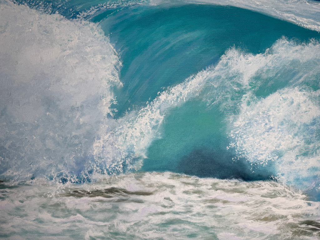 Gebrochene Wellen - 80 x 130 cm