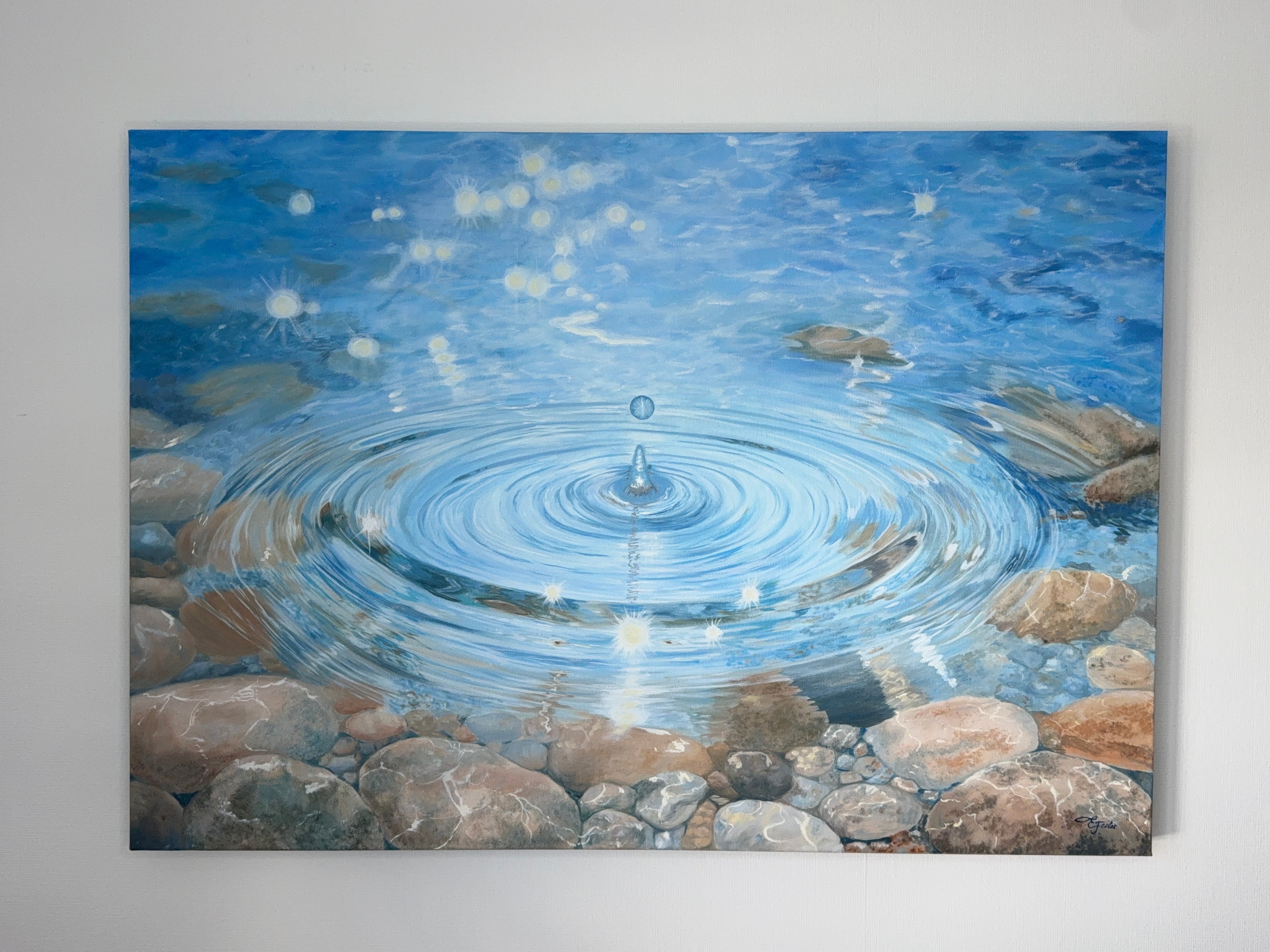In the Center of Calm - 70 x 100 cm